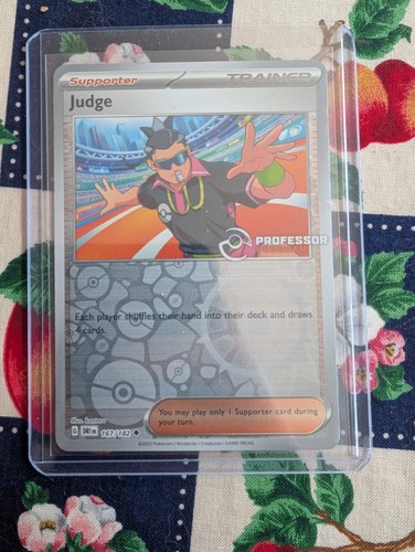 Pokemon Judge Program Pokemon TCG Destined Rivals Professor Program Judge Holo Promo 167/182 ...