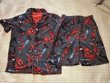 Marvel Spider-Man Kids Gray And Red Pajama Set Size Small 6/7 New with Tags