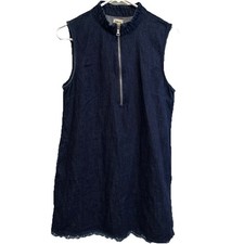 Gap Women’s Denim Style Dress 100% Cotton Frayed Hem Sz Médium