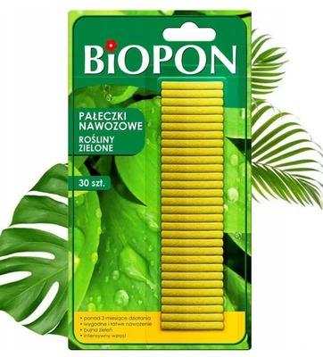 Fertilizing Sticks BIOPON. Natural Green Plants 30x FERTILIZER STICKS