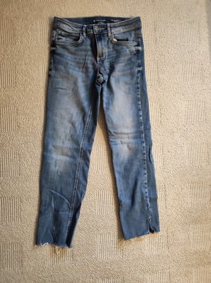 TOM TAILOR Jeans ALEXA Hose Cropped W28/L28 blau Damen | gebraucht 