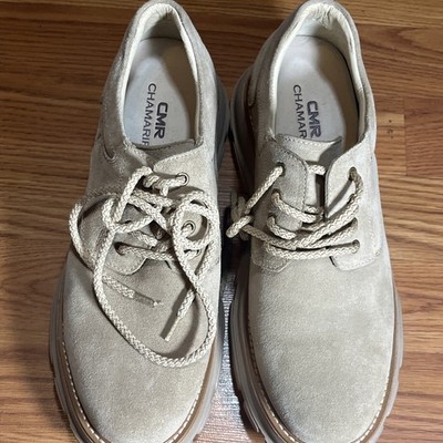 CMR Chamaripa Mens Shoes Size 41 Elevator Shoes Brown Suede