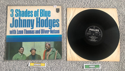 Johnny Hodges with Leon Thomas & Oliver Nelson - 3 Shades of Blue Vinyl - VG/NM