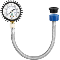 Netz-Wasserdruck-Manometer - 0-11 Bar / 0-160 Psi - Wasserzulaufdruck-Manometer