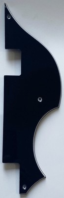 For Fit Hofner Bass Style Guitar Pickguard 3 Ply Black