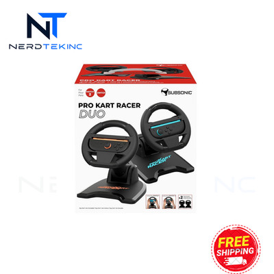 SUBSONIC Pack 2 Folding Steering Wheels for Nintendo Switch 2 Switch Joycon