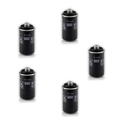 5x Ölfilter MANN-FILTER W 719/45 für VW Skoda Seat Audi Passat B7 Variant