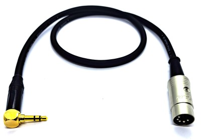 Midi Adapter Kabel TRS 3,5 mm Winkel auf 5-pol. DIN Stecker Typ A vers. Längen