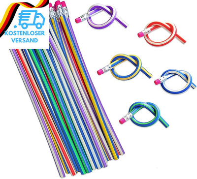 LISOPO 15Pcs Biegebleistifte Mitgebsel Kindergeburtstag Lernspielzeug Give Aways