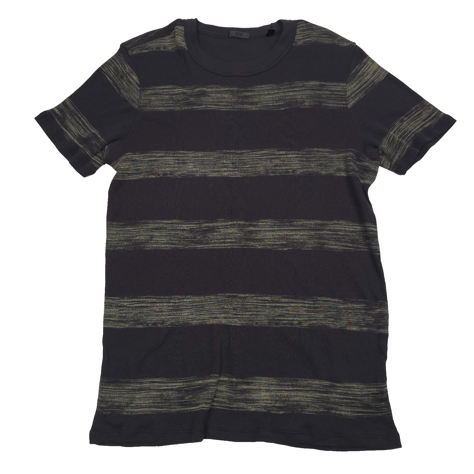ATM Sun-Bleached T-Shirt Mens Small Black Striped Anthony Thomas Melillo 10090₽