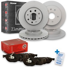 Zimmermann Bremsscheiben + Beläge Vorne Hinten passend für Abarth 500 595 695