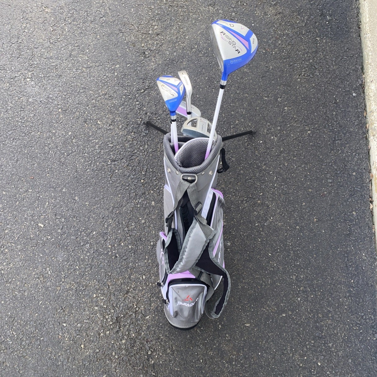 PARAGON RISING STAR GIRLS GOLF SET 7pc. JUNIOR LH BAG ~ Kids Read