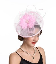 Fascinators Hat Tea Party Vintage Feather Fascinator with a Headband and a Cl...