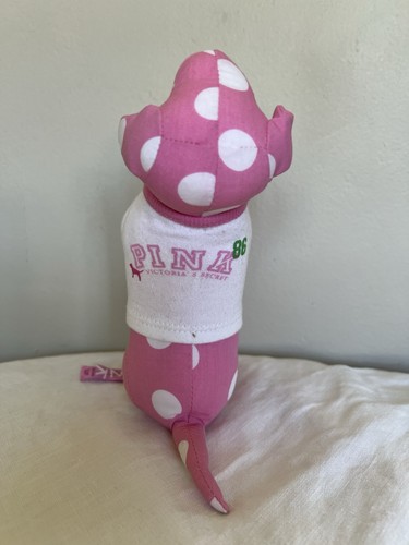 Victoria Secret #86 Tshirt Plush Pup Pink Id 507-350 Collectible Dog Dots Y2K - Picture 2 of 7