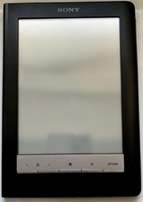 Sony Reader PRS-600 Touch eBook Case SD Card Needs Battery AS IS