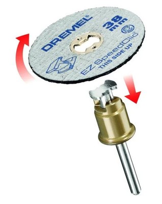 Dremel Metall-Trennscheibe SpeedClic-Set mit Dorn 2 Trennscheiben  Trennscheibe