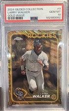 2024 TOPPS GILDED COLL GOLD WAVE #9 LARRY WALKER 10/75 PSA 10 💥LOW POP 2💥