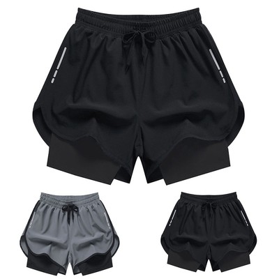 Schnelltrocknende Herren Badeshorts mit zweilagigem Aufbau für Komfort