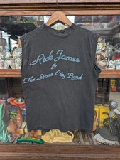 Vintage 1983 Rick James & The Stone City Band Unity Tour Sleeveless T-shirt Sz M