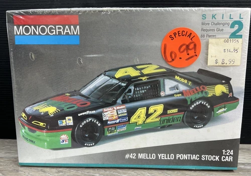 Monogram Kyle Petty #42 Mello Yello Pontiac Stock Car 1:24 Model Kit Sealed New