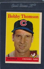 1958 Topps #430 Bobby Thomson Cubs EX 58T430-82515-3