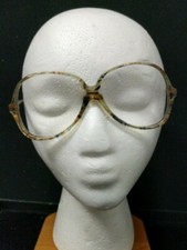 1X Vintage Classic Glass Glasses Frame, Eye Wear Retro Multicolored Large Shades