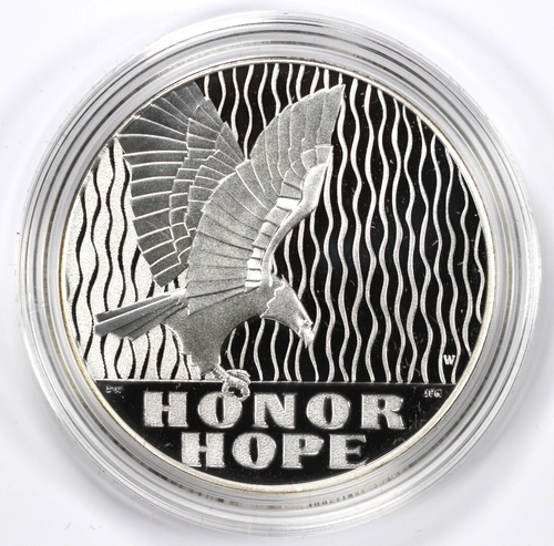 2011 W September 11th Silver National Medal US Mint Proof Medal Box and COA - Picture 2 of 4