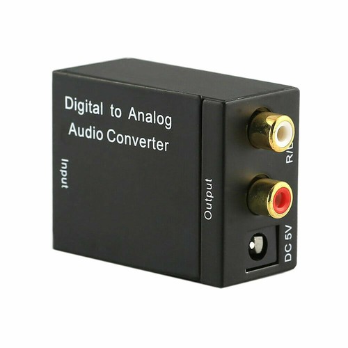 Audio to Analog Converter Adapter 3.5mm Digital Optical Coaxial Toslink DAC RCA - Picture 2 of 8