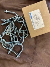 5/16 x 1-3/4 U-BOLTS (10) ZINC PLATED W/ NUTS & STRAPS (Fits 1-1/4" pipe size)