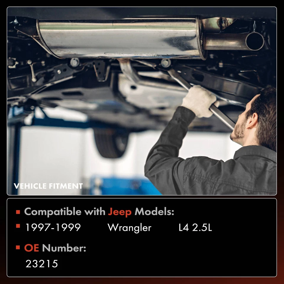 中心侧催化转换器适用于吉普牧马人 TJ 1997 1998 1999 L4 2.5L SUV — 第 2/4 张图片