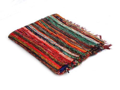 Indian Handmade Chindi Rug Area Rag Rug Home Decor Carpet Floor Decor Rug Multi - Picture 8 of 8