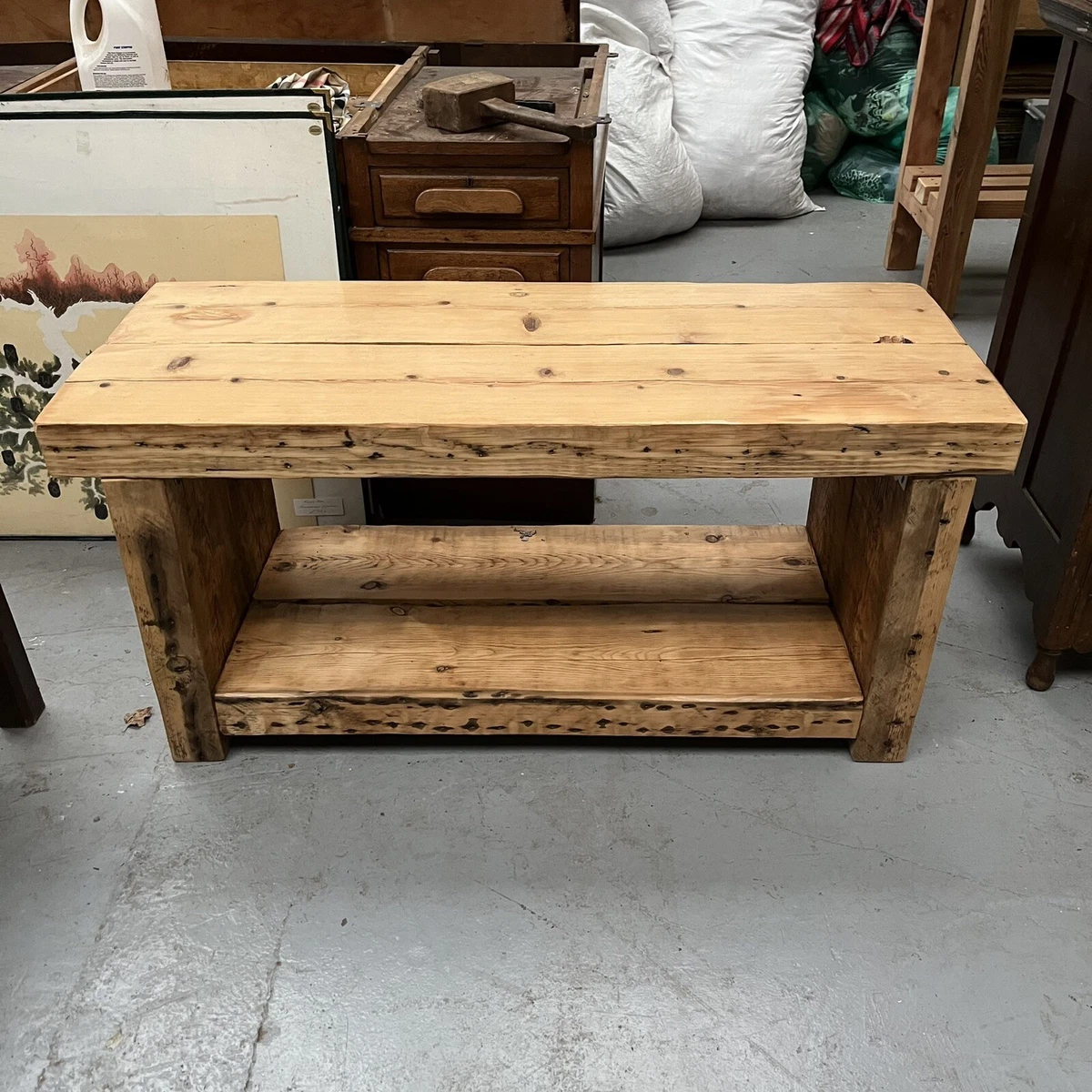 Timber tv sale stand
