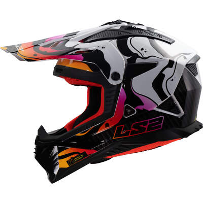 Motocross Helm LS2 MX708 FAST II Wash Weiß Hochglanz