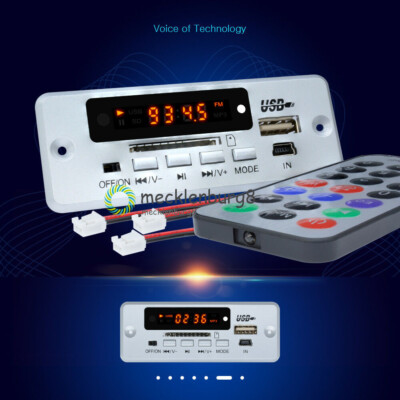 LCD MP3 Wireless Decoder Board USB TF SD Audio Module FM Radio 5V