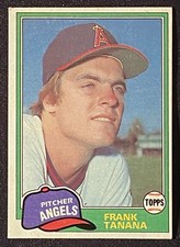 Frank Tanana 1981 MLB Anaheim Angels Pitcher Baseball Card Topps #369