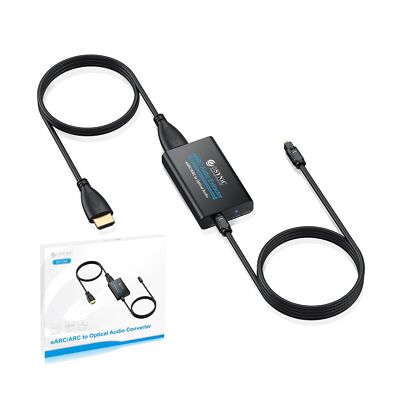 eSynic Professional eARC/ARC to Optical Audio Extractor 192KHZ
