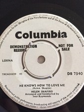 Helen Shapiro,DEMO,He Knows How/ Shop Around,EX,Columbia,1964,Northern,Mod