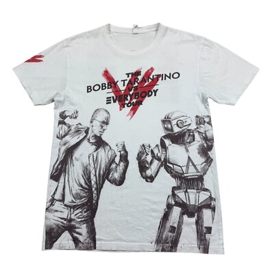 Bobby Tarantino Vs Everybody Tour T-Shirt Logic NF Kyle AOP Size M White