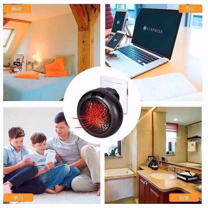 400W Plug In Wall Heater Mini Electric Space Heater Digital Timer with  Remote | eBay