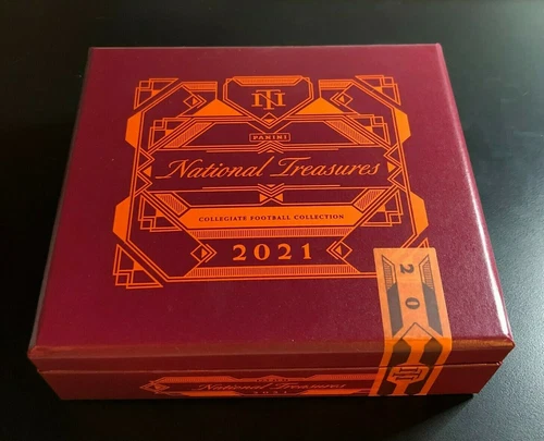 2021 National Treasures Collegiate Football **EMPTY** MAROON CIGAR STORAGE BOX 