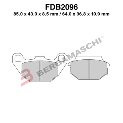 Kit Pastiglie Freno Ferodo Per PIAGGIO X8 200 - FDB2142 E FDB2074, Ricambio Originale - 4