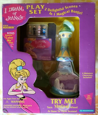 I DREAM OF JEANNIE BOTTLE MAGICAL PLAYSET BLUE