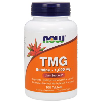 Now Foods, (2 Pack) TMG, 1,000 mg, 100 Tablets