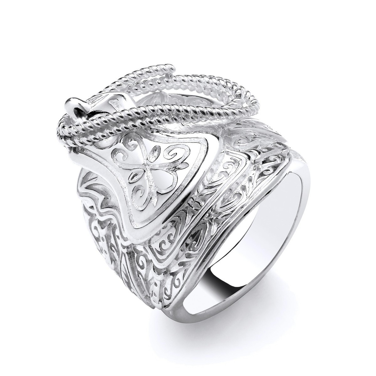 ⑭ゴージャスRING Silver925 Mens Solid 925 Sterling Silver Large Gypsy Horse Saddle Ring P-Z+2