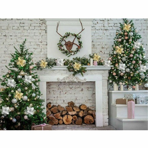 5~10Pcs Glitter Christmas Poinsettia Hanging Flowers Xmas Party Tree Decoration - Picture 9 of 22