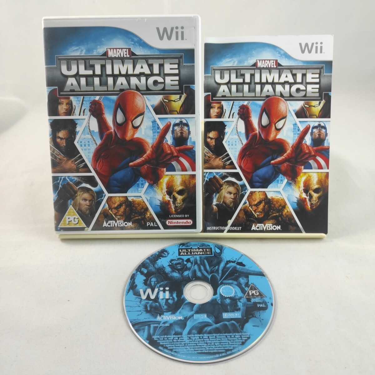 MARVEL ULTIMATE ALLIANCE Nintendo Wii Game with manual
