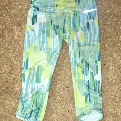 Brooks Women Moving Comfort Greenlight Running Capri Multi Color