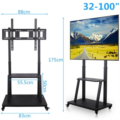Mobil TV Ständer Höhenverstellbar TV Standfuß Wagen Fernsehtisch für 32