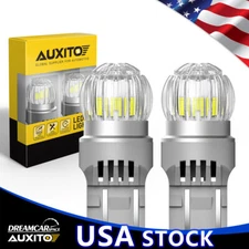 2pcs 7441 7440 Back Up LED Reverse Light Bulbs Cool White 6000K Extremely Bright