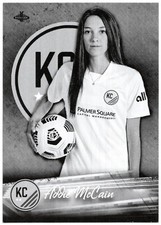 2021 Parkside NWSL Premier Edition ADDIE McCAIN BLACK & WHITE Rookie Card #154. rookie card picture